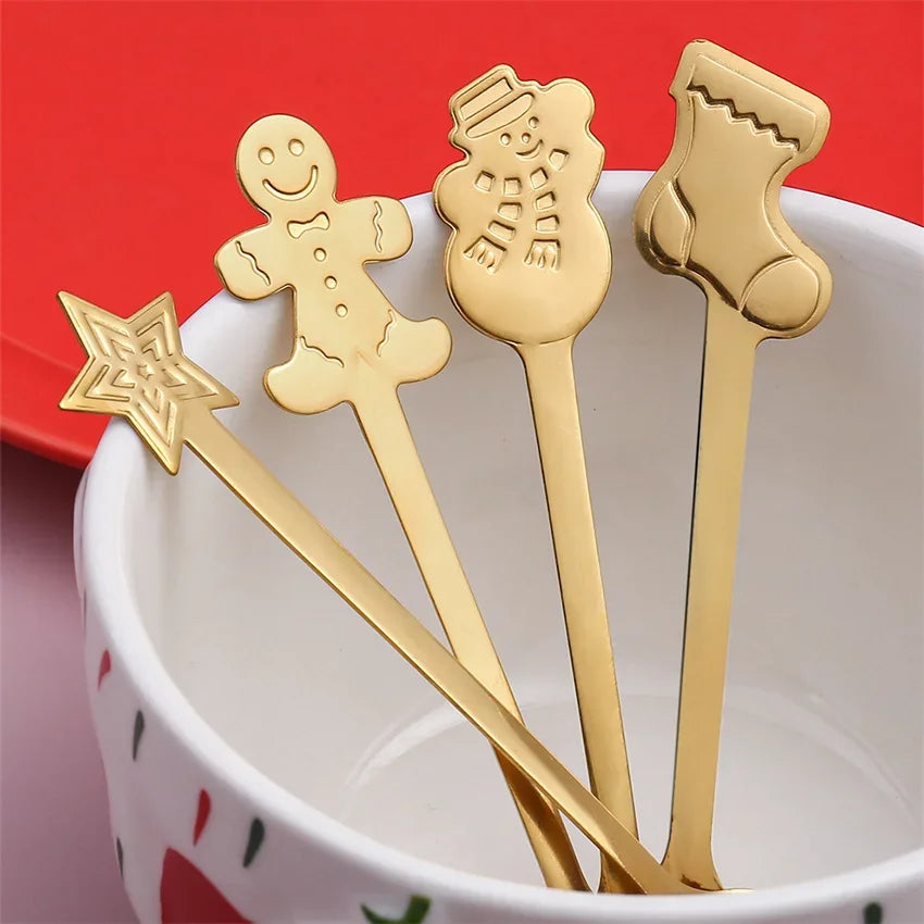 Golden Cheer Christmas Spoon Set