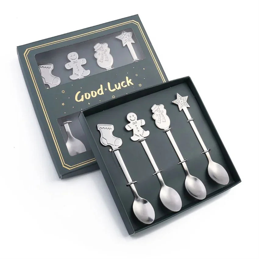 Golden Cheer Christmas Spoon Set