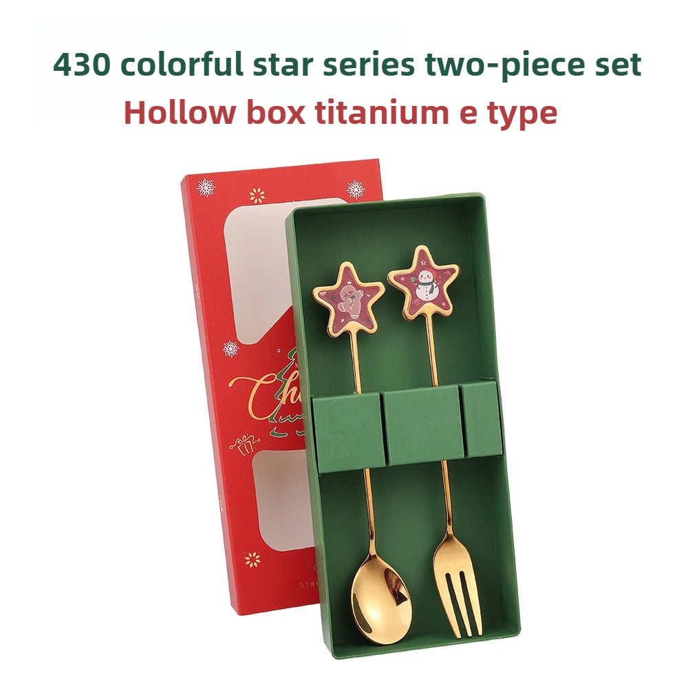 Starry Christmas Cutlery Set