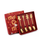 Golden Cheer Christmas Spoon Set