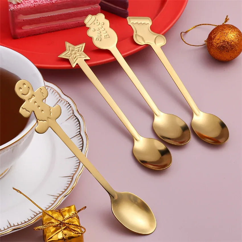 Golden Cheer Christmas Spoon Set