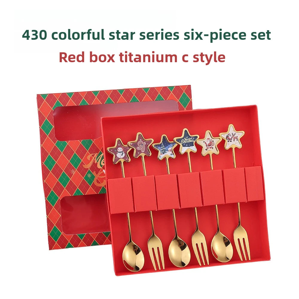 Starry Christmas Cutlery Set