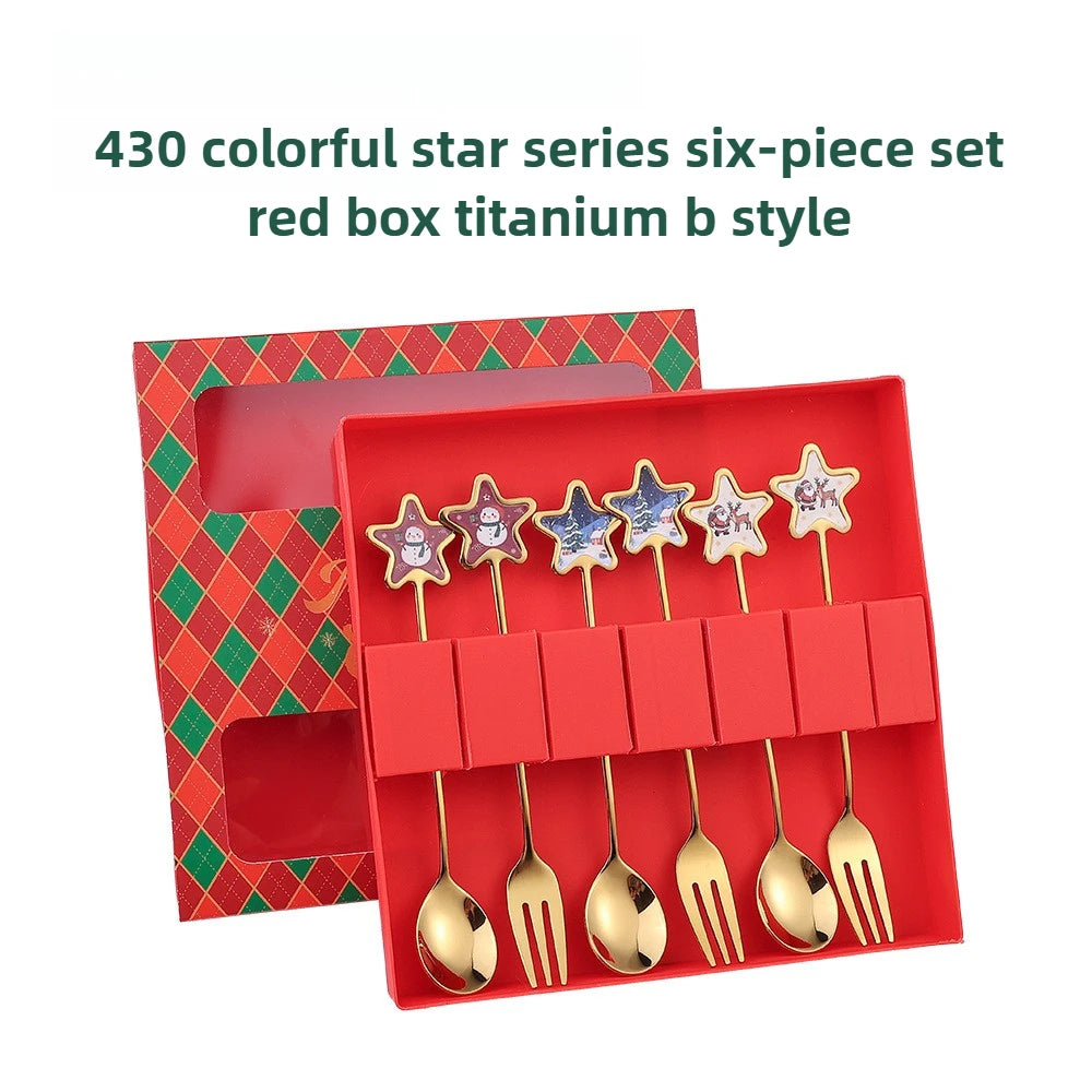 Starry Christmas Cutlery Set