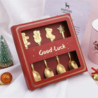 Golden Cheer Christmas Spoon Set
