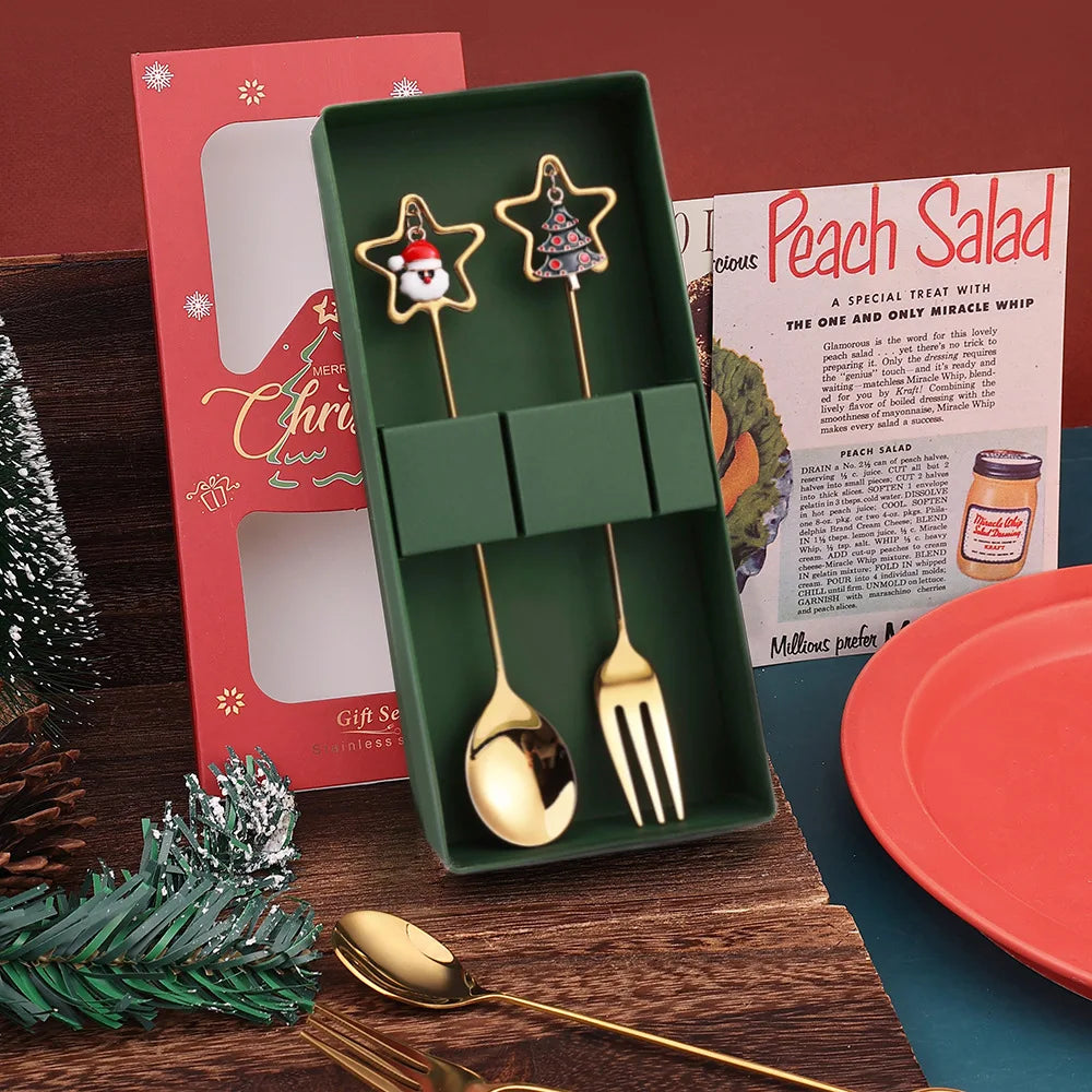 Starry Christmas Cutlery Set